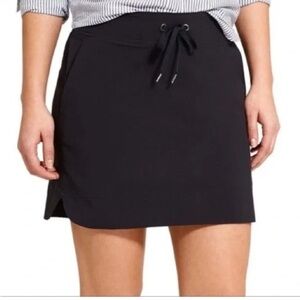 Athleta Midtown Black Skirt Skirt drawstring waist 51107